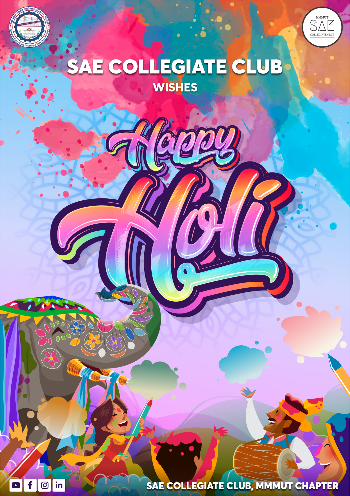 Holi Post Design
